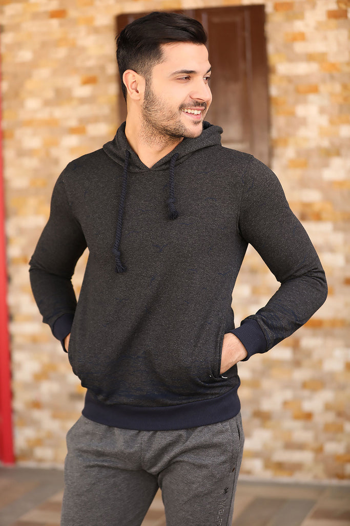 Men's Hooded Anthracite Sweatshirt